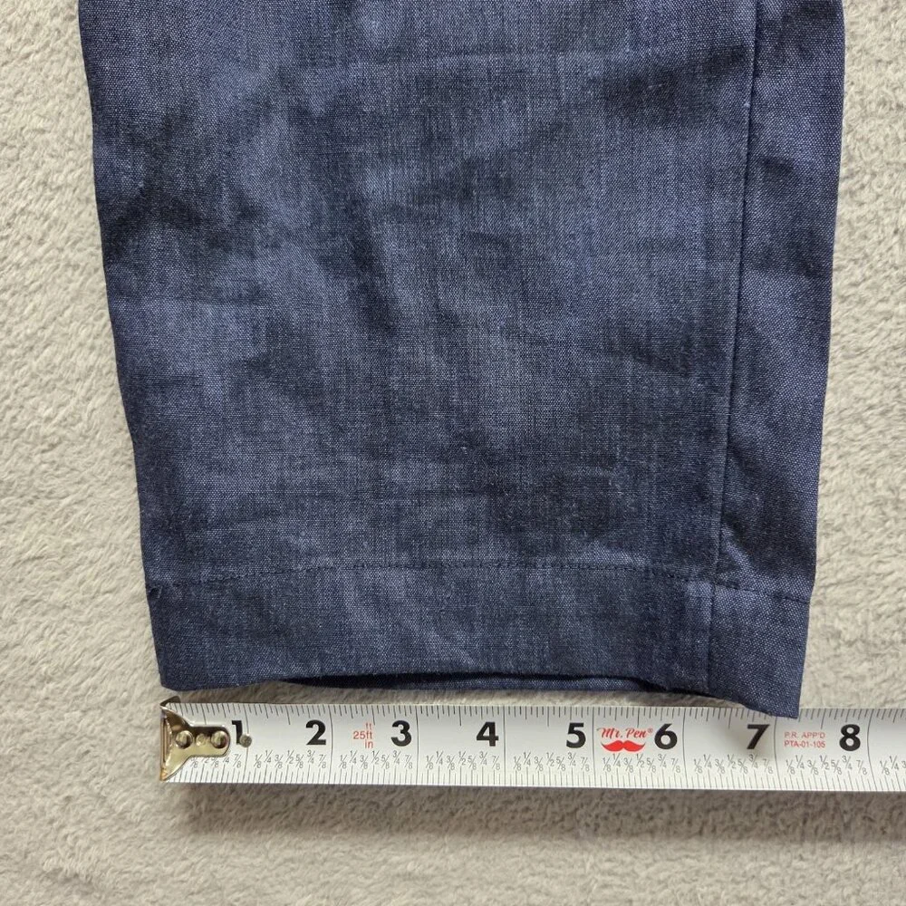 Ted Baker Pants Mens 38 Regular Yucctro Linen Blend Drawstring Slim Fit Trouser